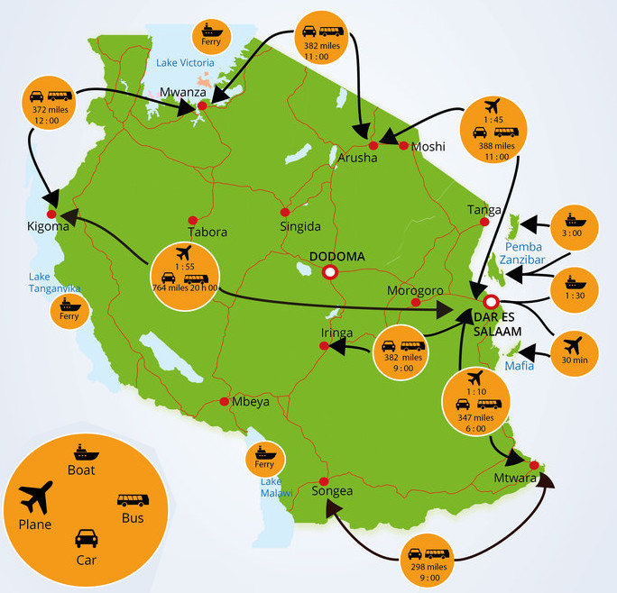 Tanzania Map